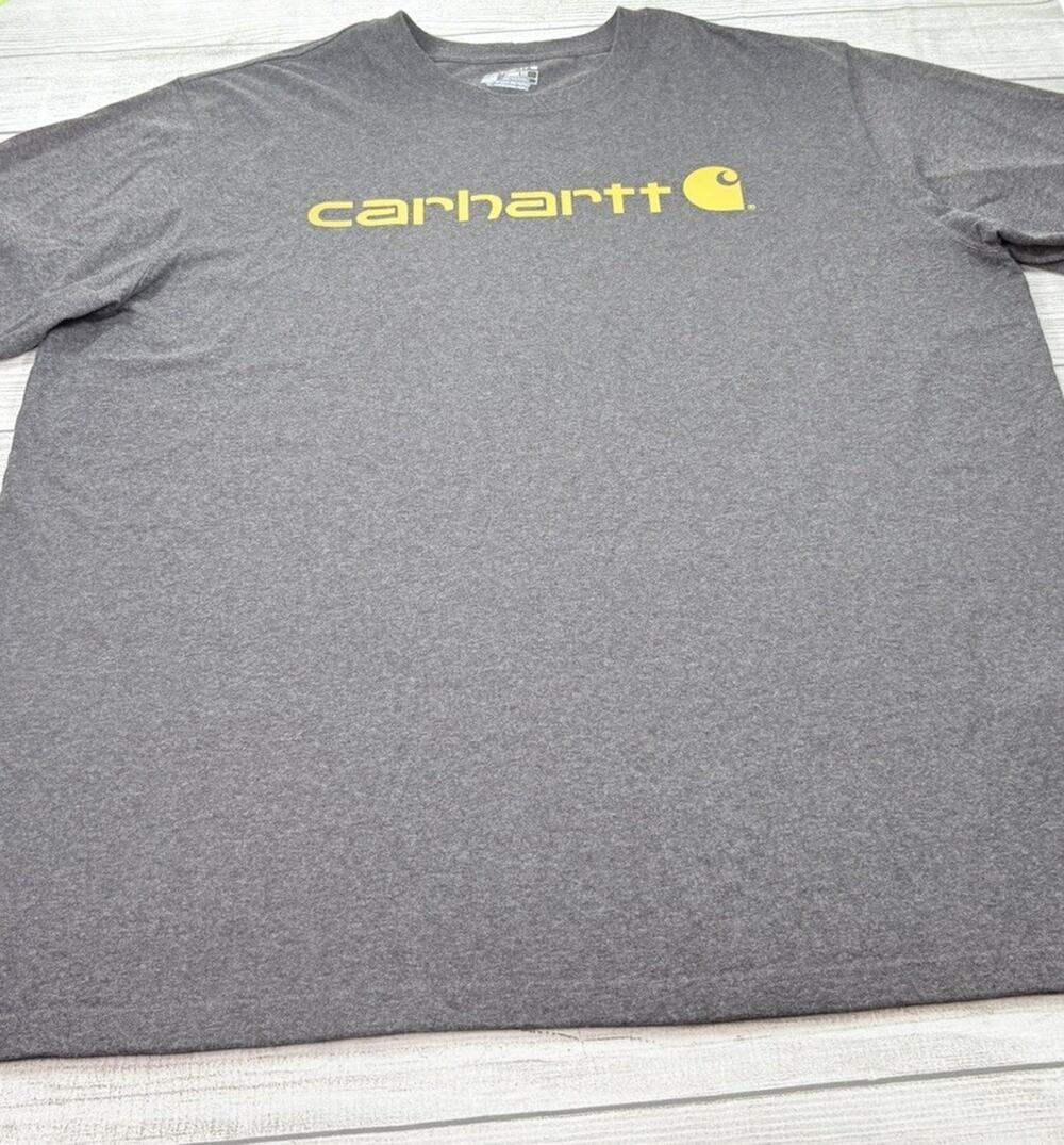 Carhartt Men's Loose Fit Graphic T-Shirt Short Sleeve Gray Size 2XLT